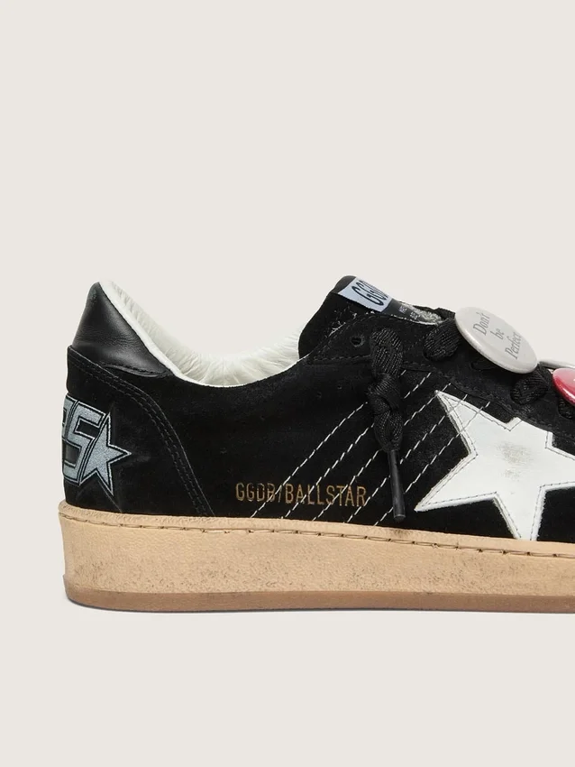 Ανδρικά Ball Star LTD από μαύρο σουέτ με Δέρματα