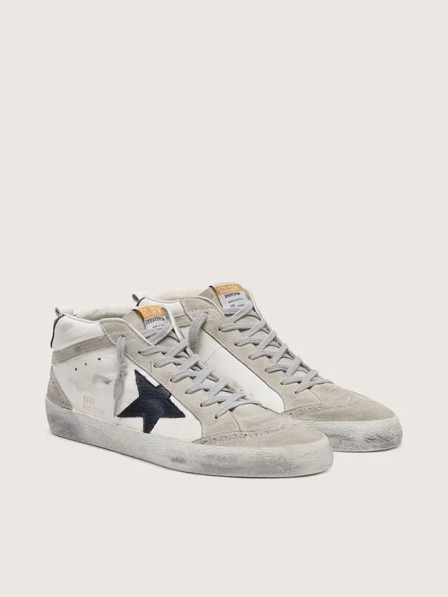 Ανδρικά Mid Star λευκά με μαύρο αστέρι