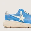 Ανδρικά παπούτσια Running Sole από σουέτ σε έντονο μπλε χρώμα με λευκό αστέρι