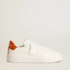Ανδρικά Purestar με λευκό δερμάτινο αστέρι και πορτοκαλί λουράκι στη φτέρνα