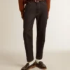 Ανδρικά σκούρα μπλε τζιν από denim ενός πλυσίματος