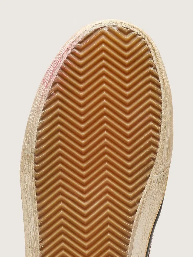 Ανδρικά Slide Sneakers από σουέτ σε χρώμα καπνού με κρύσταλλα και αστέρι από σουέτ σε χρώμα καπνού