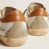 Ανδρικά Sneakers Super-Star με αστέρι από σουέτ και καφέ λωρίδα στη φτέρνα