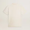 Ανδρικό λευκό T-shirt σε vintage στυλ με τύπωμα μπροστά