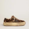 Γυναικεία παπούτσια Space-Star από δέρμα πόνυ με animal print και επένδυση από shearling