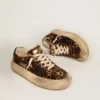Γυναικεία παπούτσια Space-Star από δέρμα πόνυ με animal print και επένδυση από shearling
