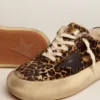 Γυναικεία παπούτσια Space-Star από δέρμα πόνυ με animal print και επένδυση από shearling
