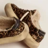 Γυναικεία παπούτσια Space-Star από δέρμα πόνυ με animal print και επένδυση από shearling