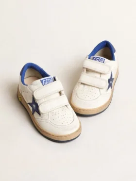 Ball Star Junior με μπλε μεταλλικό δερμάτινο αστέρι και λωρίδα στη φτέρνα