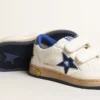 Ball Star Junior με μπλε μεταλλικό δερμάτινο αστέρι και λωρίδα στη φτέρνα