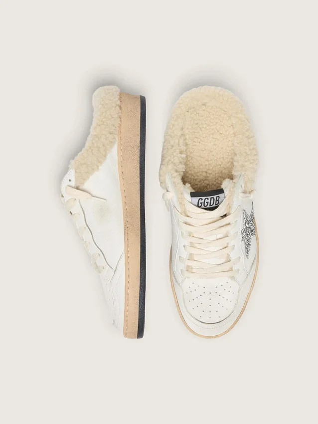 Ball Star Sabots με αστραφτερό αστέρι και επένδυση από shearling