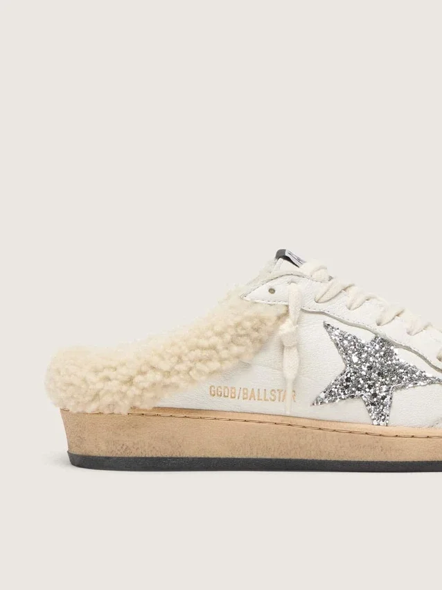 Ball Star Sabots με αστραφτερό αστέρι και επένδυση από shearling
