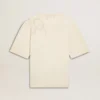 CNY φθαρμένο λευκό T-shirt χαλαρής εφαρμογής