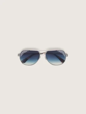 Γυαλιά ηλίου Carter τύπου aviator με μπλε φακούς και κρύσταλλα