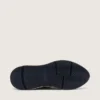 Γυναικεία αθλητικά παπούτσια με Running Sole σε ασημί γκλίτερ και σουέτ σε χρώμα γκρι περιστέρι