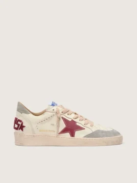 Γυναικεία Ball Star LTD από νάπα με δερμάτινο αστέρι και ασημί σουέτ λουράκι στη φτέρνα