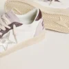 Γυναικεία Ball Star LTD από νάπα με δερμάτινο αστέρι με πλατινένια επένδυση και ταμπέλα φτέρνας από μπορντό δέρμα νουμπούκ