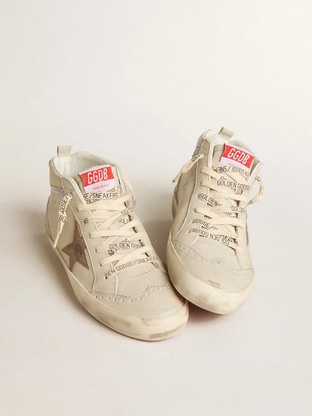 Γυναικεία Mid Star LTD με αστράκι από δέρμα σε χρώμα μπρούντζου και διακοσμητικό στοιχείο «Flash» από κρύσταλλα Swarovski