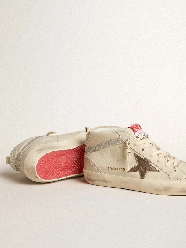 Γυναικεία Mid Star LTD με αστράκι από δέρμα σε χρώμα μπρούντζου και διακοσμητικό στοιχείο «Flash» από κρύσταλλα Swarovski
