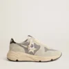Γυναικεία παπούτσια Running Sole διακοσμημένα με κρύσταλλα Swarovski και αστέρι σε χρώμα ελεφαντόδοντου