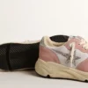 Γυναικεία Running Sole με γκρι πλέγμα και σουέτ με ασημένιο αστέρι με γκλίτερ