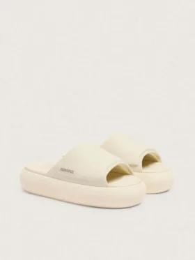 Γυναικεία slip-on Space-Star από λευκό δέρμα