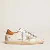 Γυναικεία Sneakers Super-Star με αστέρι από σουέτ και καφέ λουράκι στη φτέρνα