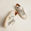 Γυναικεία Sneakers Super-Star με αστέρι από σουέτ και καφέ λουράκι στη φτέρνα