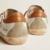 Γυναικεία Sneakers Super-Star με αστέρι από σουέτ και καφέ λουράκι στη φτέρνα