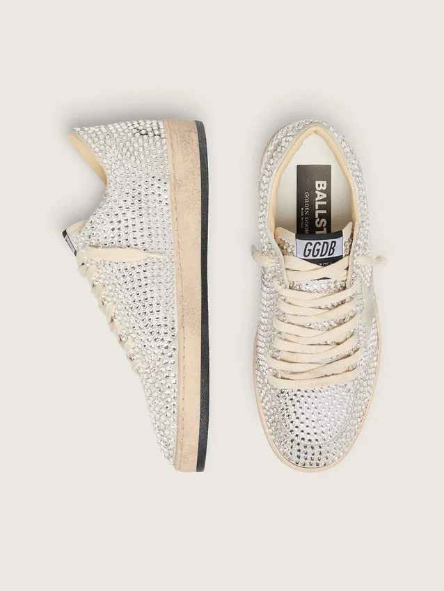 Γυναικείο Ball Star με κρύσταλλα Swarovski και γκρι αστέρι από σουέτ