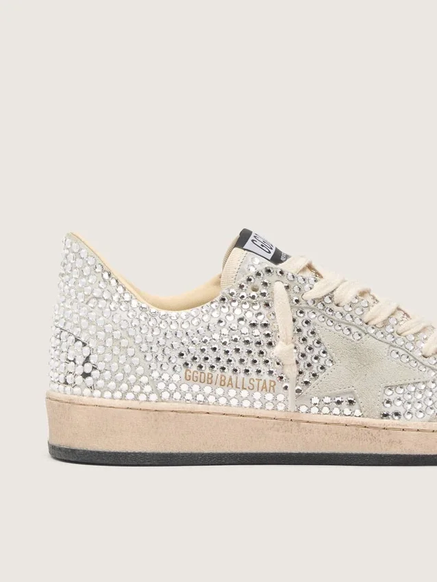 Γυναικείο Ball Star με κρύσταλλα Swarovski και γκρι αστέρι από σουέτ