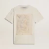 Γυναικείο λευκό πουκάμισο με floral print