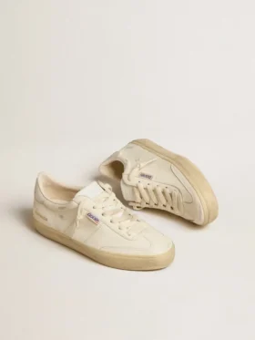 Γυναικείο Soul Star σε λευκό δέρμα νάπα με λευκή δερμάτινη ετικέτα στη φτέρνα