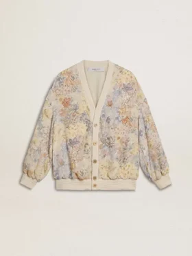 Γυναικείο ζακέτο με floral μοτίβο και κεντήματα