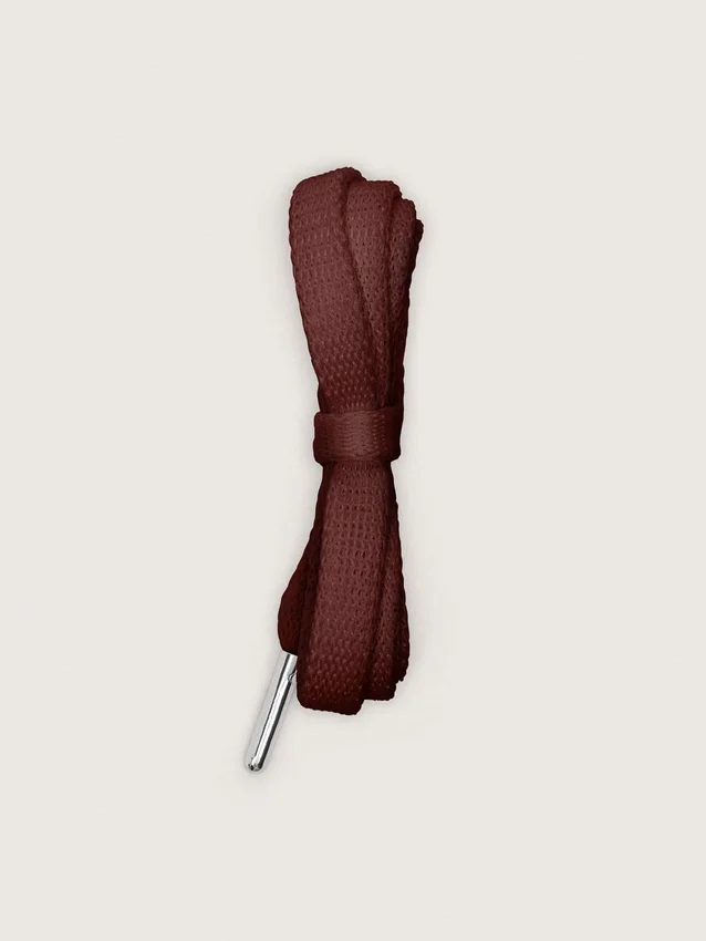 Κορδόνια Burgundy LTD με κεντημένες καρδιές και λογότυπο σε αντίθεση