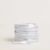 Κορδόνια Swarovski με λογότυπο σε αντίθεση, γκρι