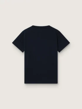 Μπλουζάκι «Journey» για αγόρια από μπλε βαμβακερό τζέρσεϊ με ψηφιακή εκτύπωση της μασκότ