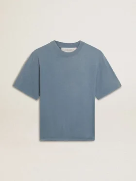 Μπλουζάκι σε χρώμα baby blue με ανάποδο λογότυπο στην πλάτη - Jersey Capsule