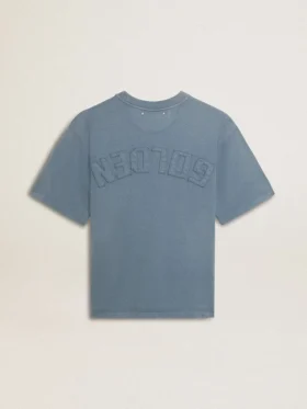 Μπλουζάκι σε χρώμα baby blue με ανάποδο λογότυπο στην πλάτη – Jersey Capsule