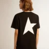 Μπλουζάκι της συλλογής Star Collection με λευκό λογότυπο και αστέρι σε αντίθεση