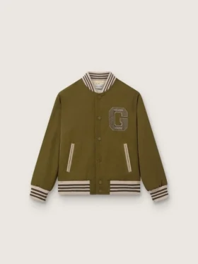 Μπουφάν bomber Journey unisex από νάιλον twill σε στρατιωτικό πράσινο με κεντημένο έμβλημα