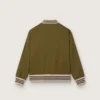 Μπουφάν bomber Journey unisex από νάιλον twill σε στρατιωτικό πράσινο με κεντημένο έμβλημα