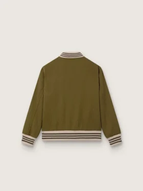 Μπουφάν bomber Journey unisex από νάιλον twill σε στρατιωτικό πράσινο με κεντημένο έμβλημα
