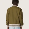 Μπουφάν bomber Journey unisex από νάιλον twill σε στρατιωτικό πράσινο με κεντημένο έμβλημα
