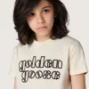 Παιδικό T-shirt Journey από λευκό βαμβακερό τζέρσεϊ με λογότυπο