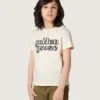 Παιδικό T-shirt Journey από λευκό βαμβακερό τζέρσεϊ με λογότυπο
