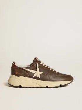 Running Sole από νάιλον και δέρμα με αστέρι από TPU και λουράκι φτέρνας από νουμπούκ