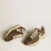 Running Sole από νάιλον και δέρμα με αστέρι από TPU και λουράκι φτέρνας από νουμπούκ