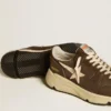 Running Sole από νάιλον και δέρμα με αστέρι από TPU και λουράκι φτέρνας από νουμπούκ