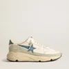 Running Sole από νάπα με μπλε δερμάτινο αστέρι και ένθετο από σουέτ